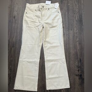 American Eagle Outfitters Cream Cropped Pants